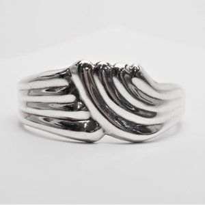 Handcrafted Vintage Mexico Sterling Silver Cuff by Rodrigo